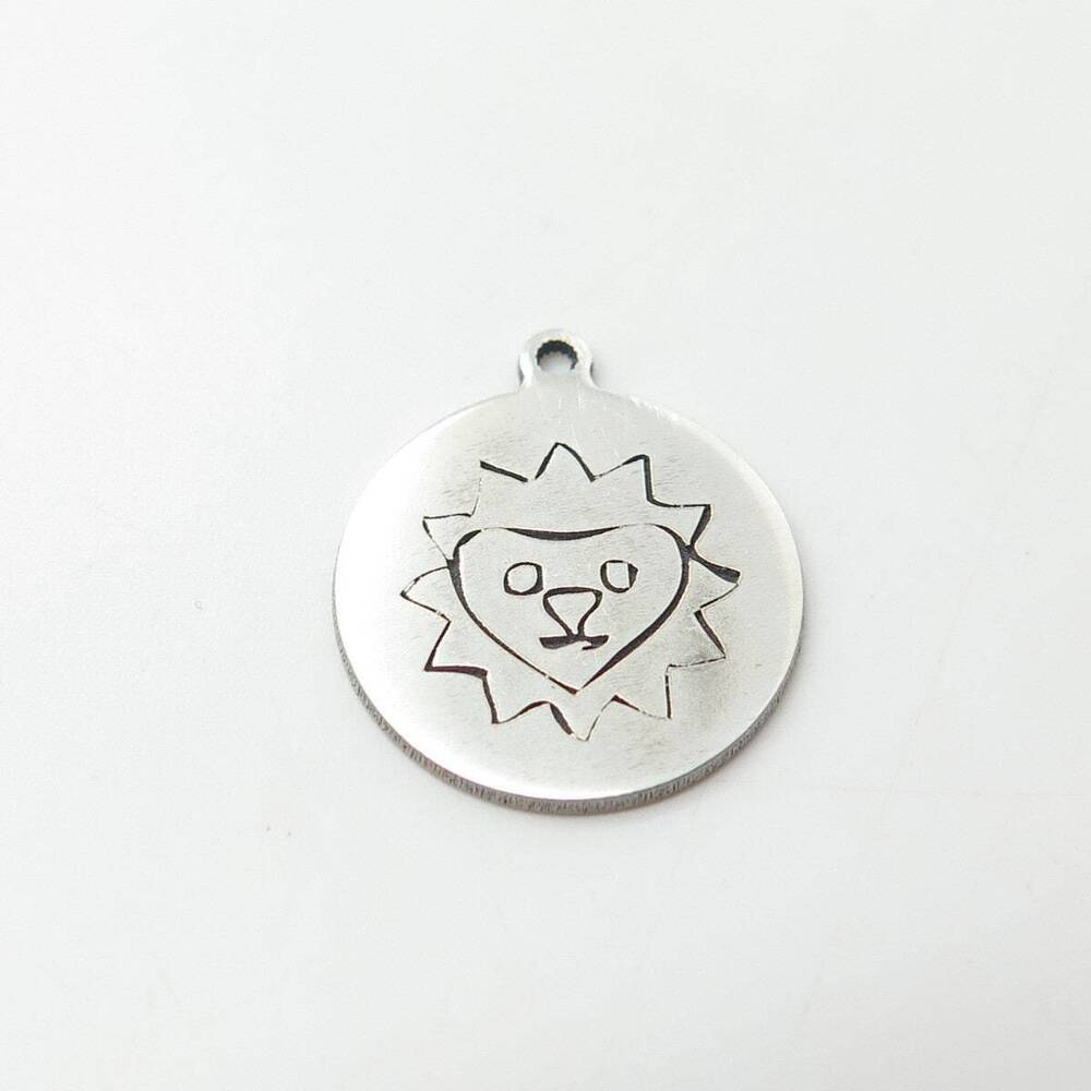 925 Sterling Silver USA Two In Town Lion Charm Pendant - Picture 4 of 8